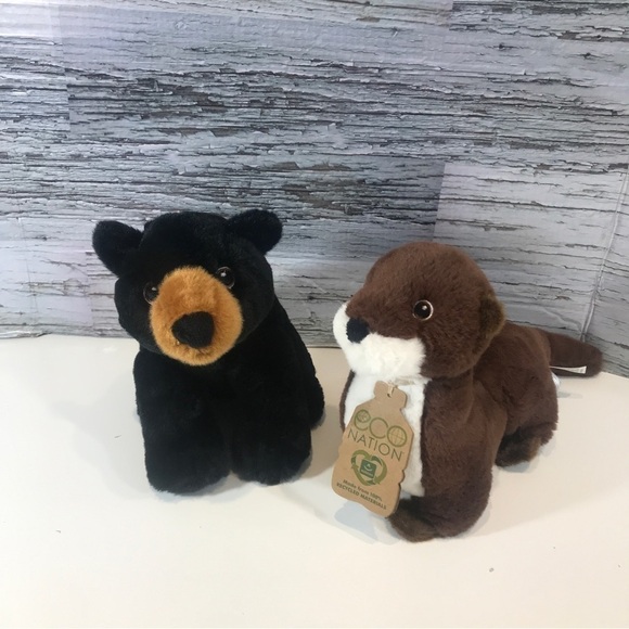 Eco Nation Black Bear and River Otter 8’ Tall - Picture 1 of 8